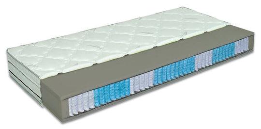 OUTLET // Springmadras 96 x 198 x 20 cm med Eucalyss betræk og multipocket posefjedre (7 zoner)