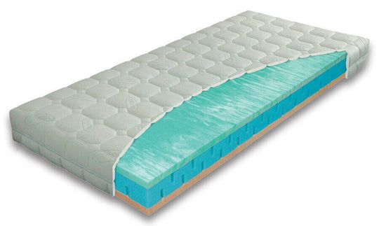 Madras 18 cm med fyld af BioGreen og Eliocell skum (7 zoner) samt vaskbart Lyocell betræk - 2 hårdheder (vendbar) - i specialmål