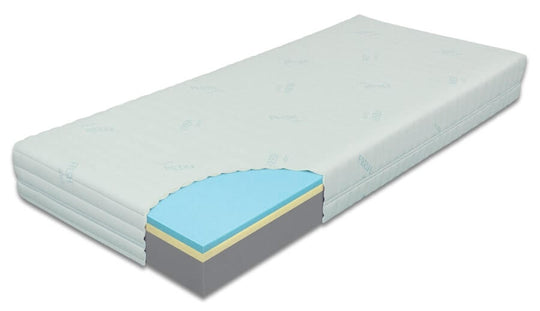 Madras 20 cm med fyld af PolarGel, memory skum og Nightfly skum samt vaskbart Bamboo betræk - hårdhed 3 af 5 - i specialmål