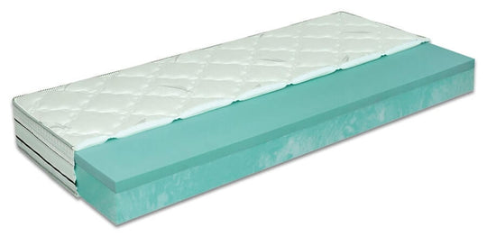 Madras 21 cm med fyld af ViscoGreen (memory) og BioGreen skum med vaskbart Eucalyss betræk med integreret memory skum - i specialmål