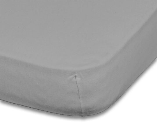 Jersey stræklagen - grå - flere størrelser - 100 % bomuld