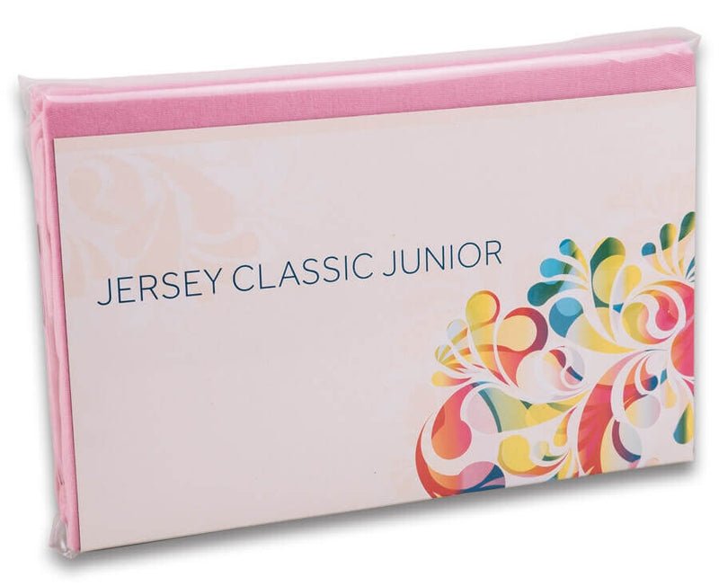 Jersey junior stræklagen - pink - børnestørrelse - 100 % bomuld - i emballage