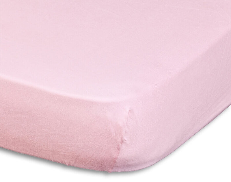 Jersey stræklagen - pink - flere størrelser - 100 % bomuld - detalje